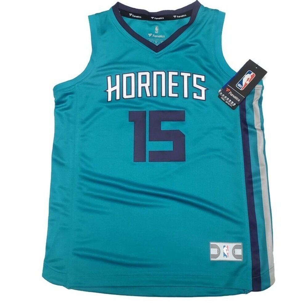 Fanatics Youth Size Medium Kemba Walker Charlotte Hornets Boys Jersey Teal